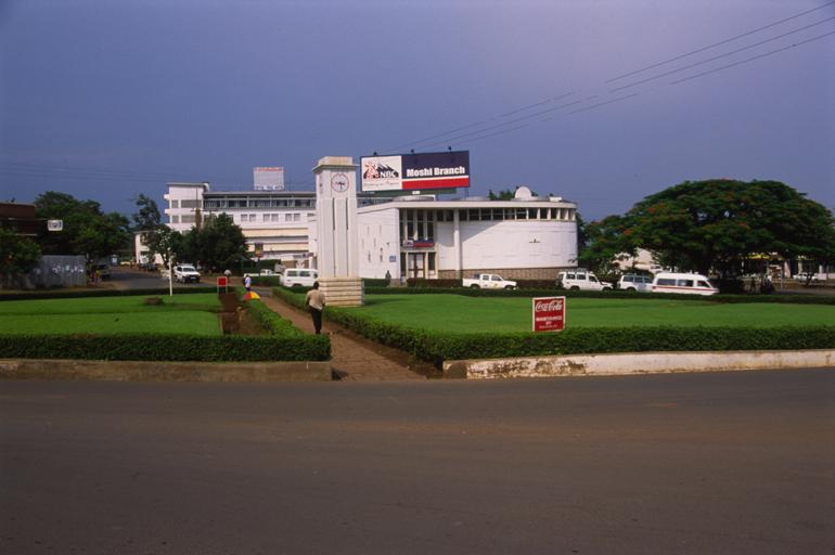Roundabout and Bank at Moshi