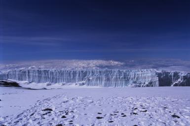 Glaciers at the Summit of Kilimanjaro