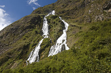 Waterfall by the Rio Ahobamba