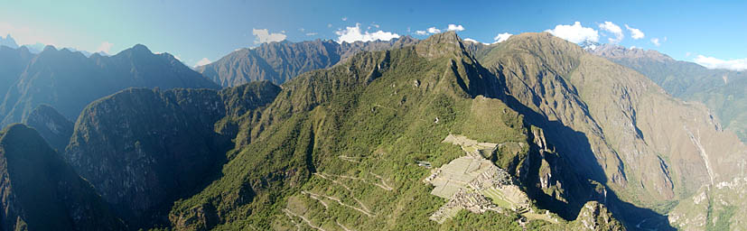 Panorama of Machu Picchu from Wayna Picchu
