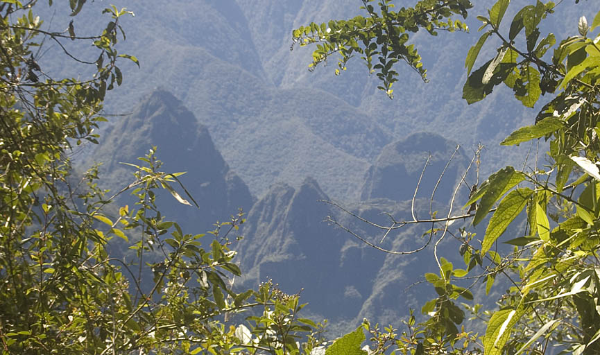 Our First View of Machu Picchu