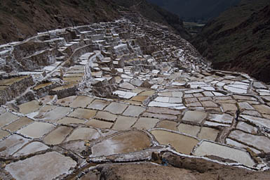 The Maras Saltpans from the Entrance