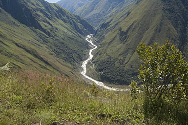 Rio Vilcanota seen from Patallacta