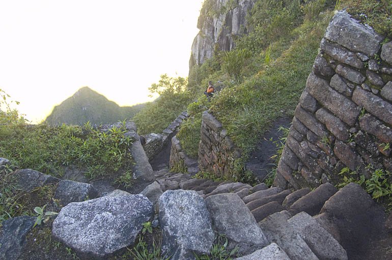 Typical Staircase on Wayna Picchu