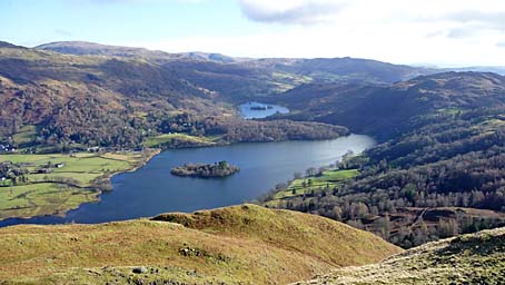 Grasmere and Rydal Water from Silver How
